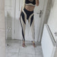 Black mesh leggings